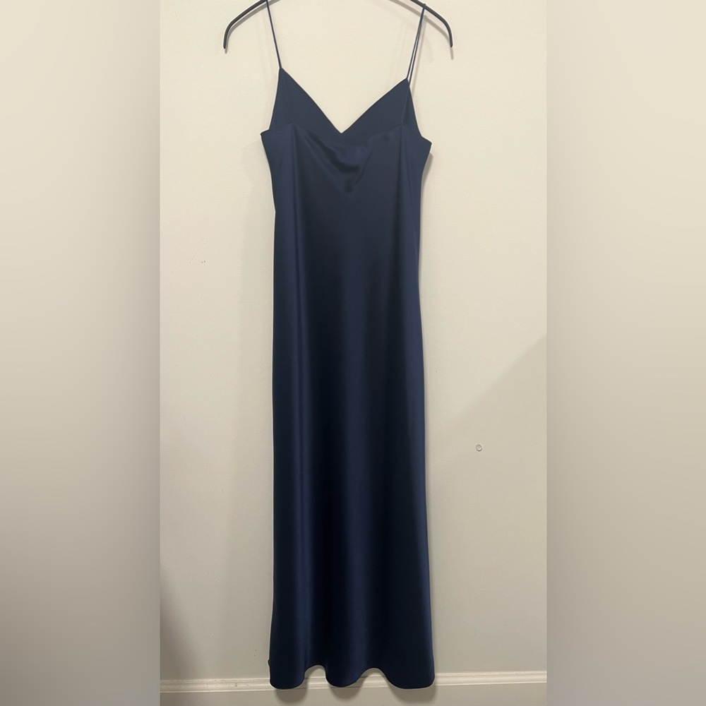 NWT Theory Easy Slip Dress In Satin - Picture 5 of 8